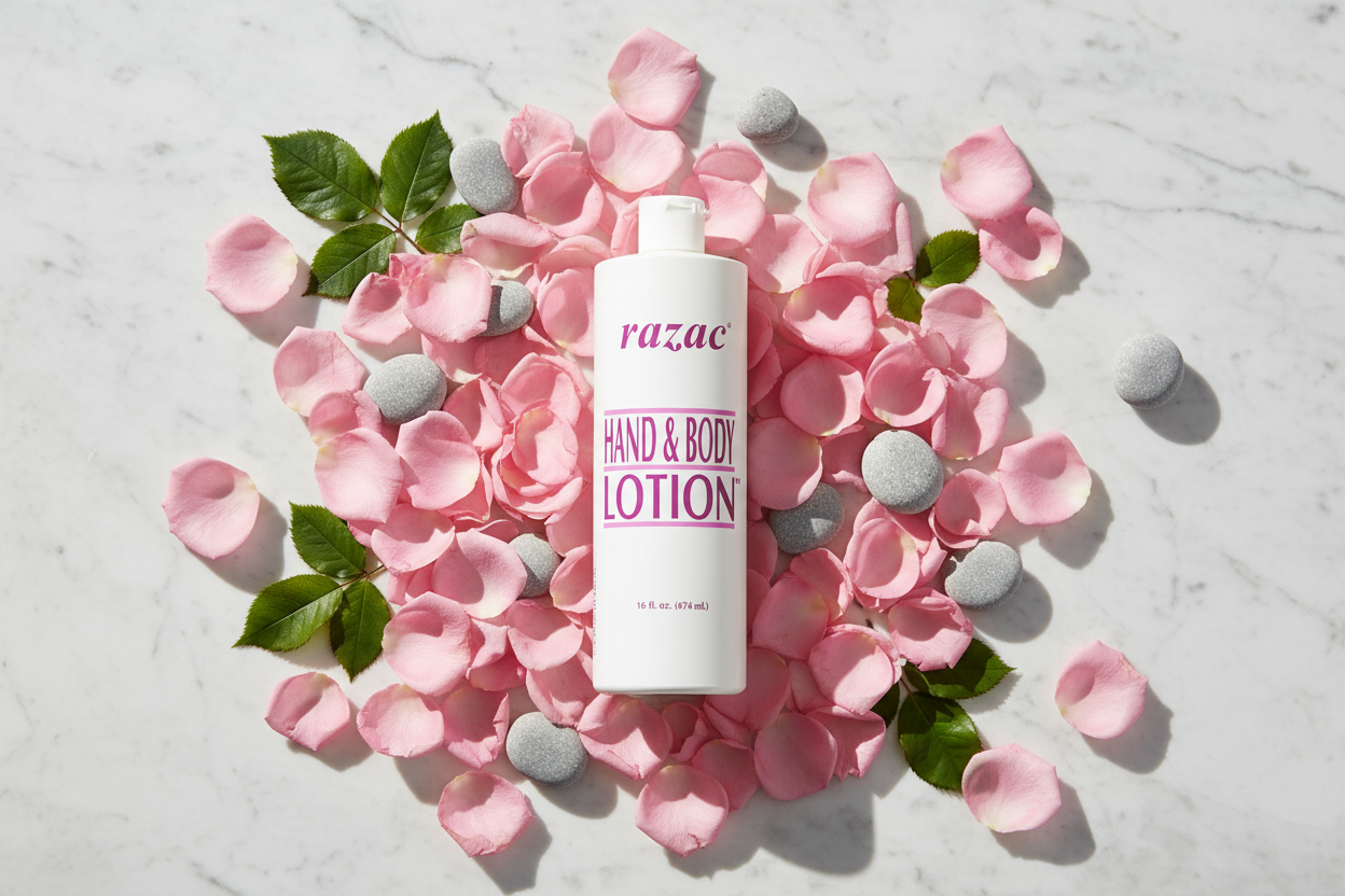 Razac Lotion Flat Lay