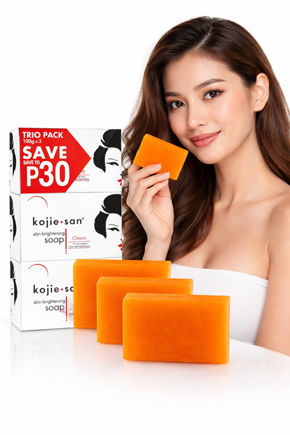 Kojie San Skin Lightening Soap - 100g Pack of 3