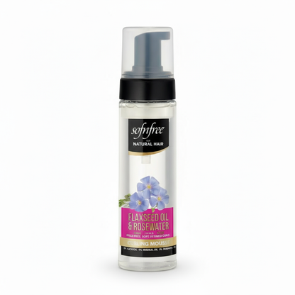 SOF N' FREE Curly Hair Mousse 200ml - Flaxseed Oil & Rosewater Curl Foam