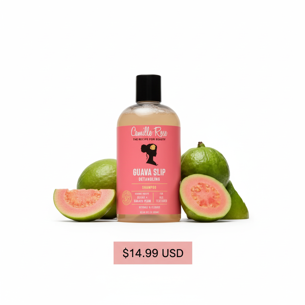 Camille Rose Guava Slip Shampoo - Natural Curl Cleanser for Textured Hair
