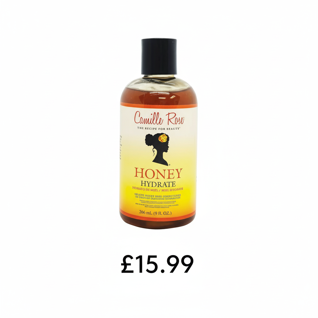 Camille Rose Naturals Honey Hydrate Leave-In Conditioner - Natural Hair Moisturiser for Curly Hair - 9 oz