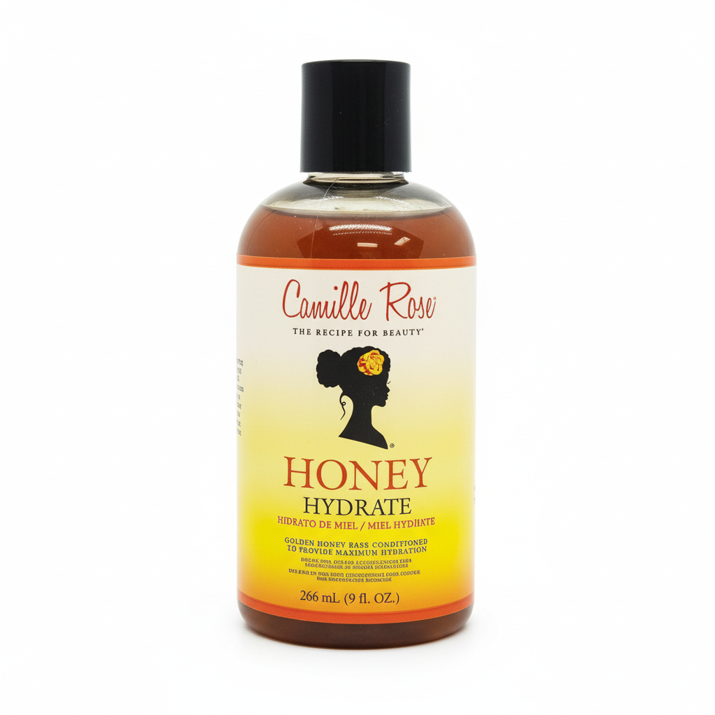 Camille Rose Naturals Honey Hydrate Leave-In Conditioner - Natural Hair Moisturiser for Curly Hair - 9 oz
