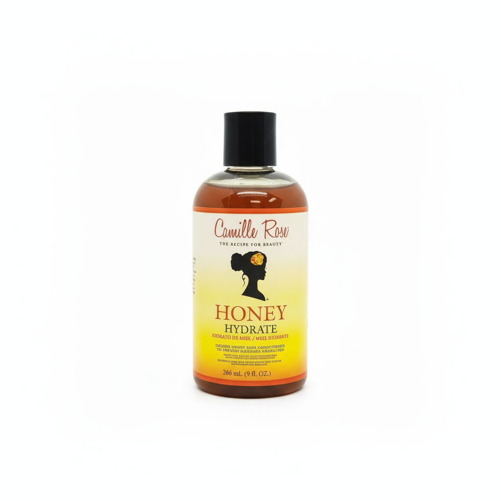 Camille Rose Naturals Honey Hydrate Leave-In Conditioner - Natural Hair Moisturiser for Curly Hair - 9 oz